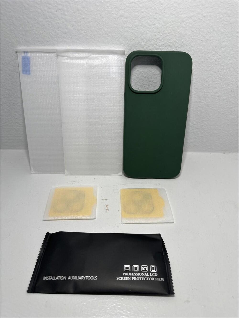 iPhone 14 Pro Max with lens and screen protectors